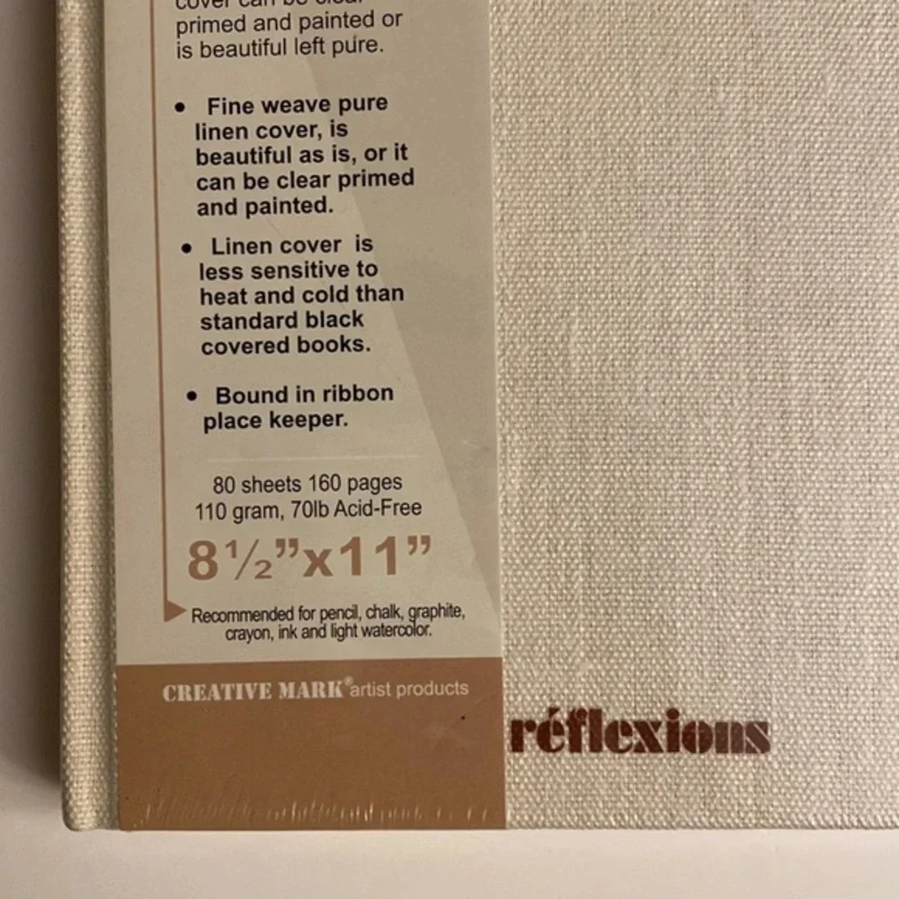 NWT Expertly Bound Linen Journal, NEW